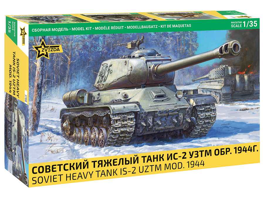 Model Kit tank 3708 - IS-2 Heavy Tank (1:35)
