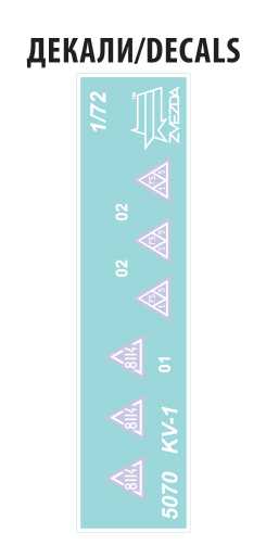 Model Kit tank 5070 - KV-1 WWII (1:72)