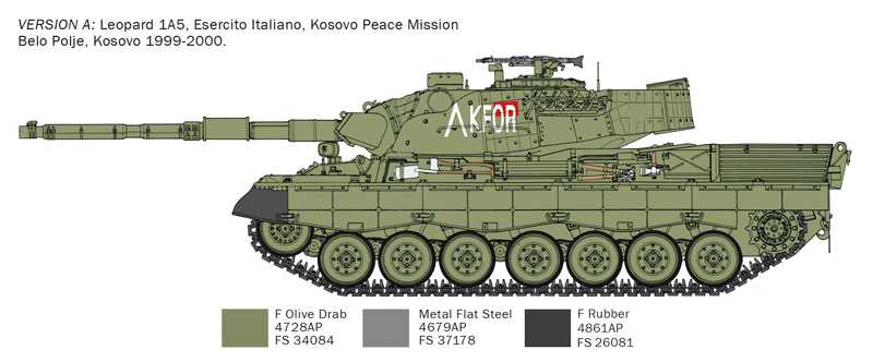 Model Kit tank 6481 - LEOPARD 1 A5 (1:35)