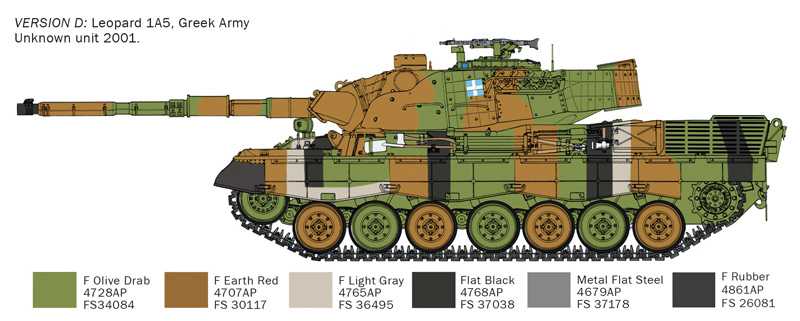 Model Kit tank 6481 - LEOPARD 1 A5 (1:35)