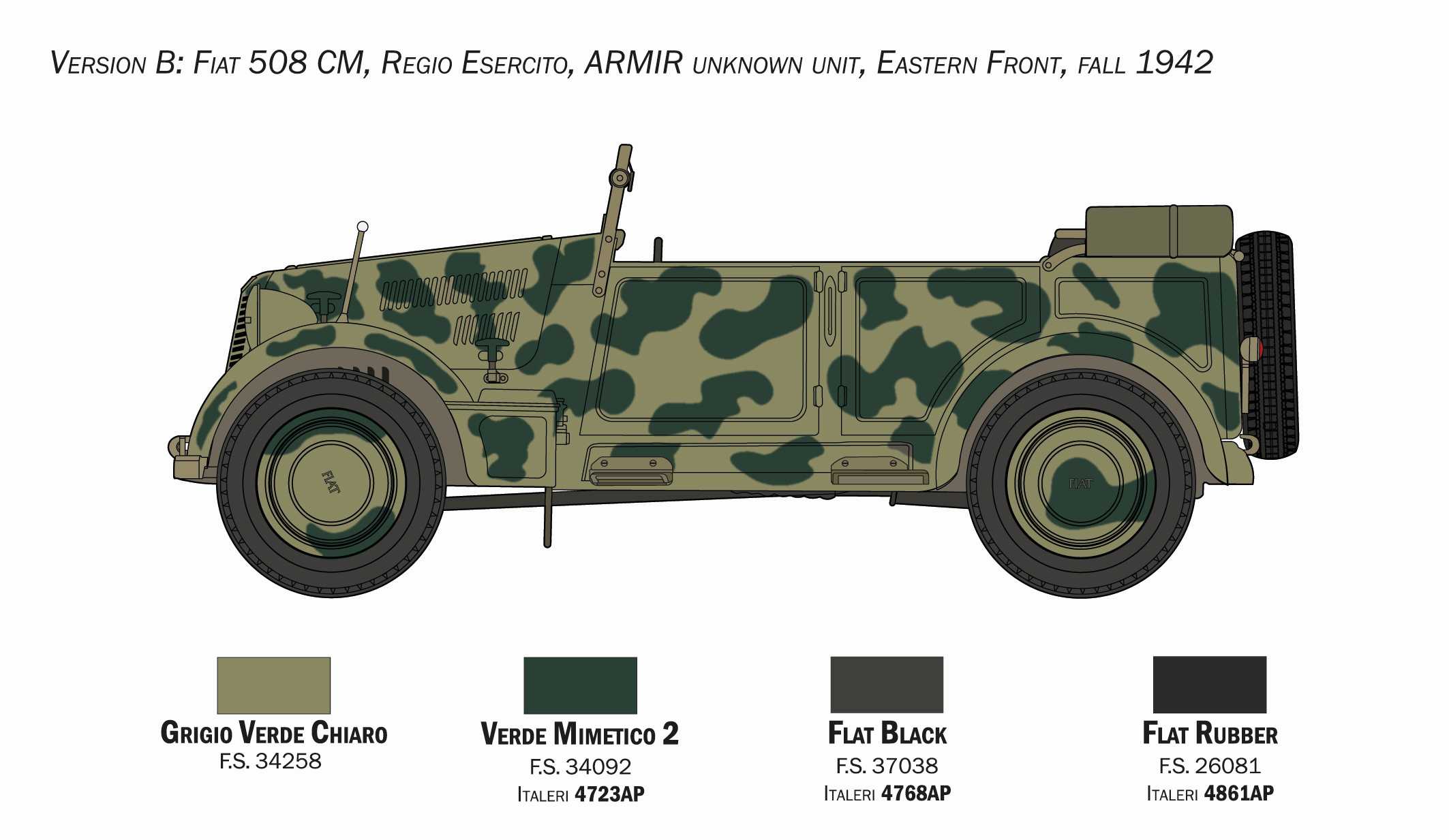 Model Kit tank 6550 - 508 CM "COLONIALE" STAFF CAR (1:35)