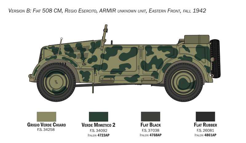 Model Kit tank 6550 - 508 CM "COLONIALE" STAFF CAR (1:35)