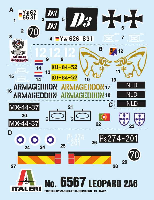 Model Kit tank 6567 - Leopard 2A6 (1:35)