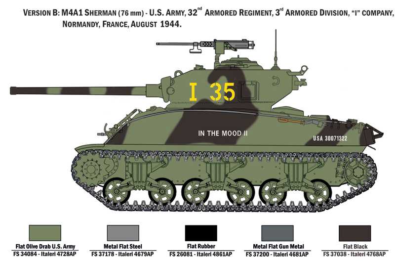 Model Kit tank 6568 - M4A1 Sherman with U.S. Infantry (1:35)