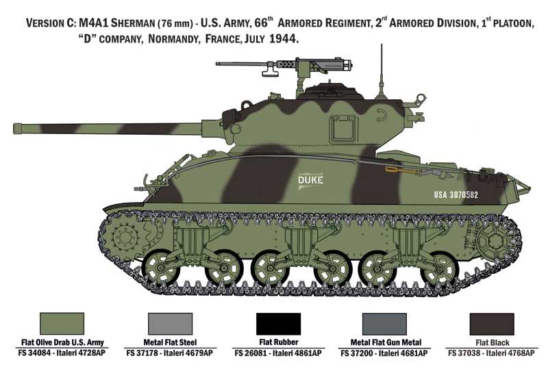 Model Kit tank 6568 - M4A1 Sherman with U.S. Infantry (1:35)