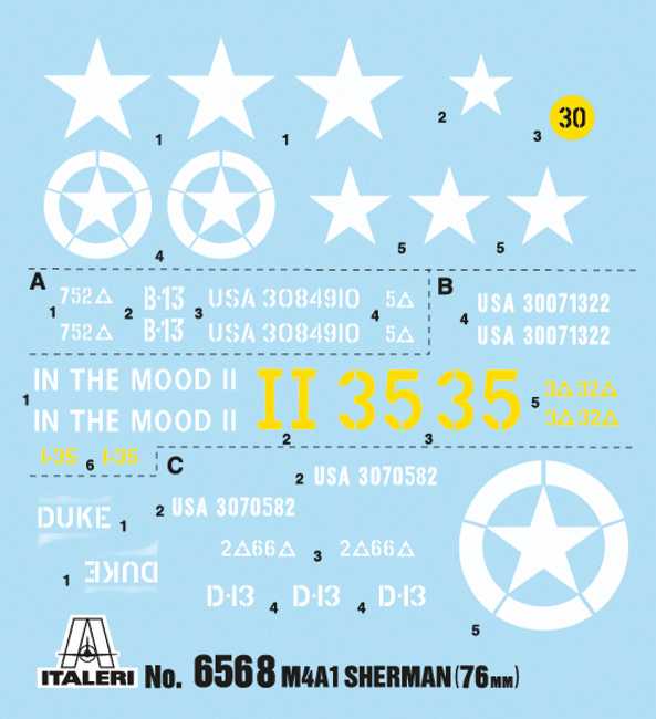 Model Kit tank 6568 - M4A1 Sherman with U.S. Infantry (1:35)