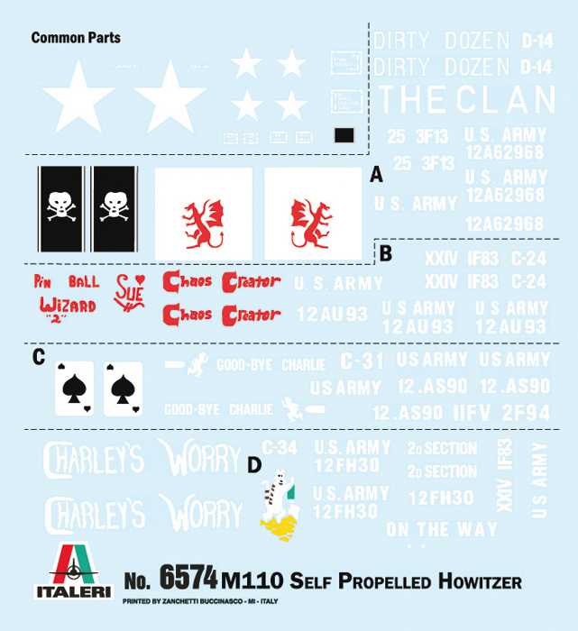 Model Kit tank 6574 - M110 (1:35)