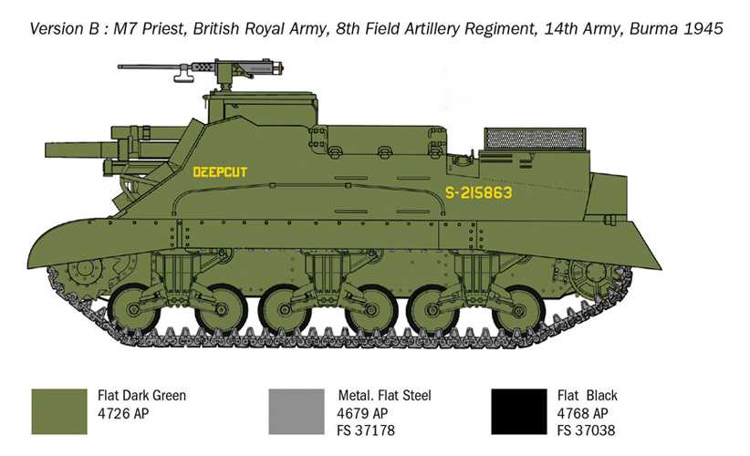 Model Kit tank 6580 - M7 Priest (1:35)