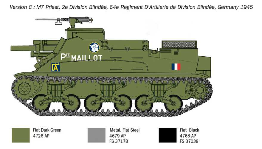 Model Kit tank 6580 - M7 Priest (1:35)