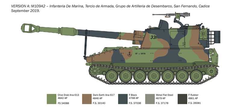 Model Kit tank 6589 - M109/A2-A3-G (1:35)
