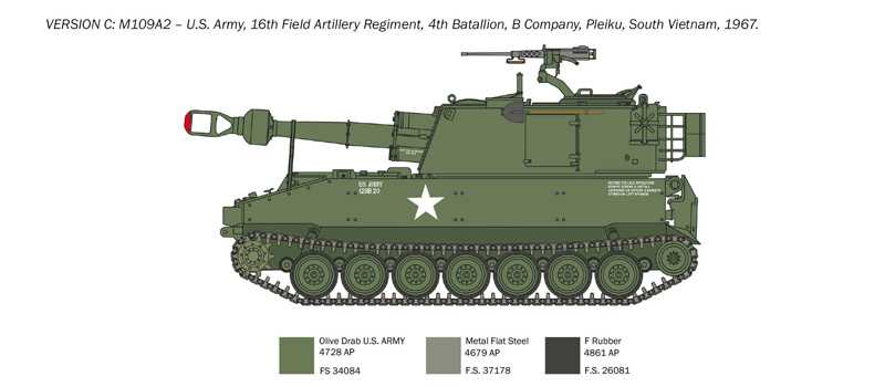 Model Kit tank 6589 - M109/A2-A3-G (1:35)