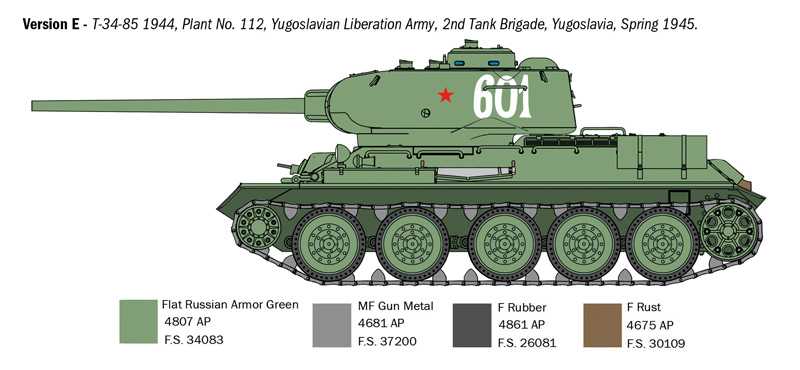 Model Kit tank 6758 - T34/85 Zavod 112 Mod. 1944 (1:35)