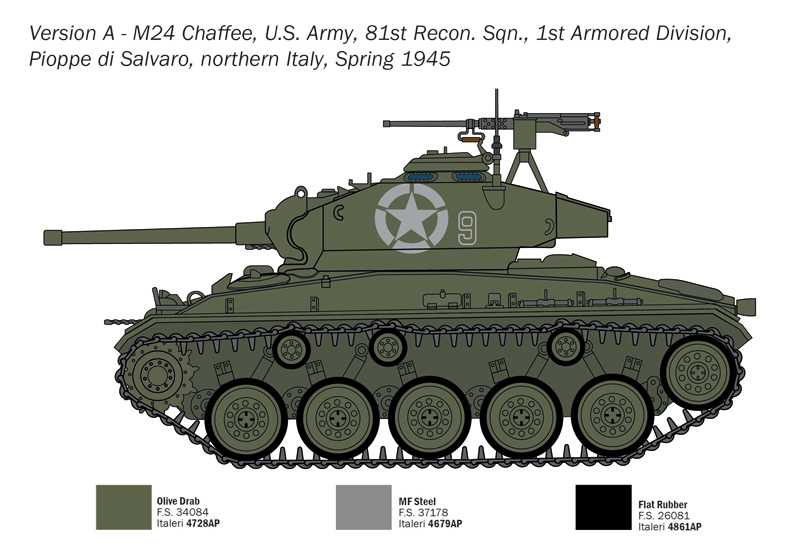 Model Kit tank 6761 - M24 "Chaffee" (1:35)