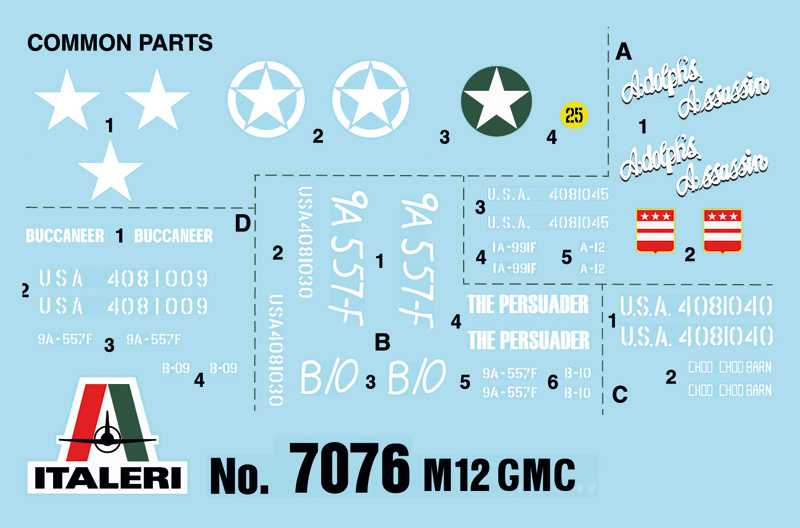 Model Kit tank 7076 - M12 Gun Motor Carriage (1:72)