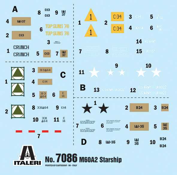 Model Kit tank 7086 - M60A2 (1:72)