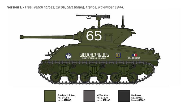 Model Kit tank 96440 - Sherman M4A3 Wet (1:35)