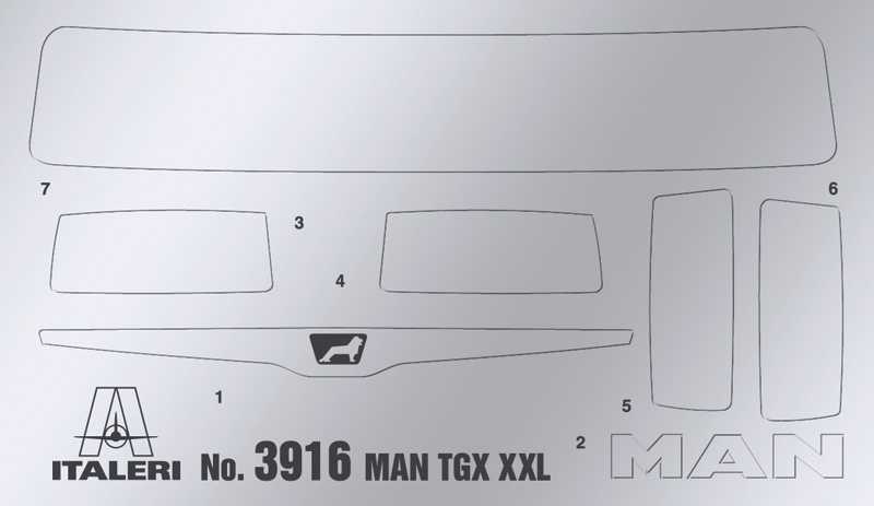 Model Kit truck 3916 - MAN TGX XXL D38 (1:24)