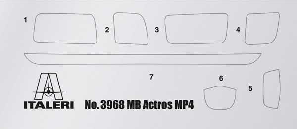 Model Kit truck 3968 - Mercedes-Benz Actros MP4 Space Grand Prix Edition (1:24)