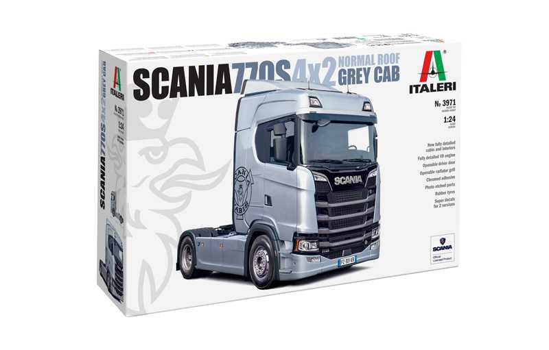 Model Kit truck 3971 - Scania S770 4x2 Normal Roof "Grey Cab" (1:24)