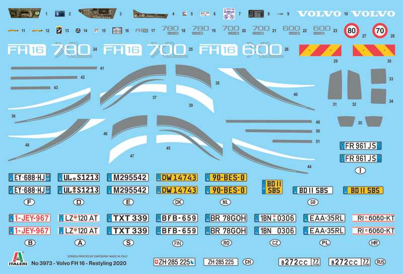 Model Kit truck 3973 - Volvo F12 Intercooler Medium Roof (1:24)