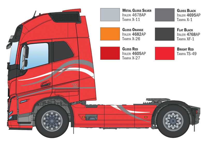 Model Kit truck 3973 - Volvo F12 Intercooler Medium Roof (1:24)