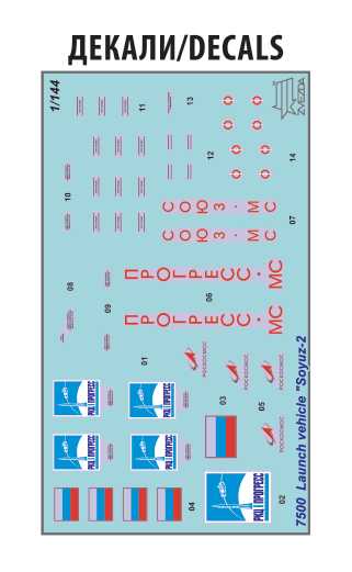 Model Kit vesmír 7500 - Soyuz Rocket (1:144)