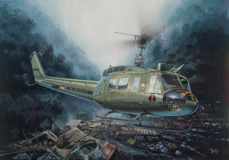 Model Kit vrtulník 0849 - UH-1D "SLICK" (1:48)