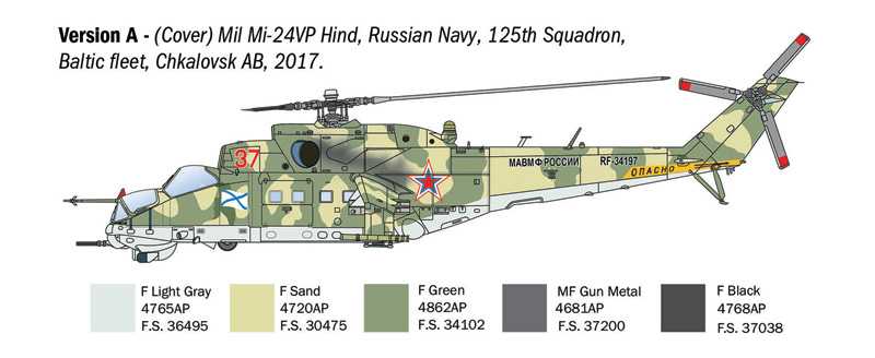 Model Kit vrtulník 1432 - Mil Mi-24 P /Mil Mi - 35 P (1:72)
