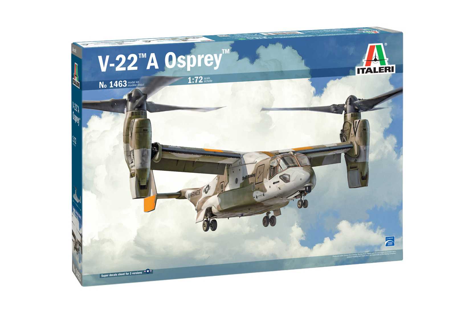 Model Kit vrtulník 1463 - V-22A Osprey (1:72)