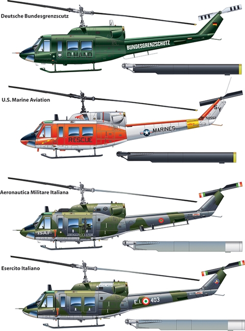 Model Kit vrtulník 2692 - AB 212 /UH 1N (1:48)