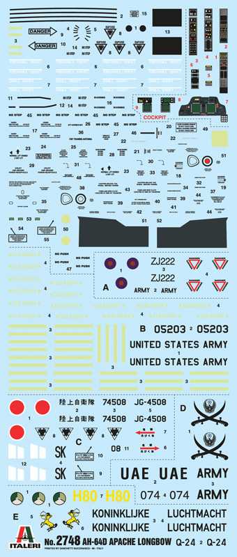Model Kit vrtulník 2748 - AH-64D LONGBOW APACHE (1:48)