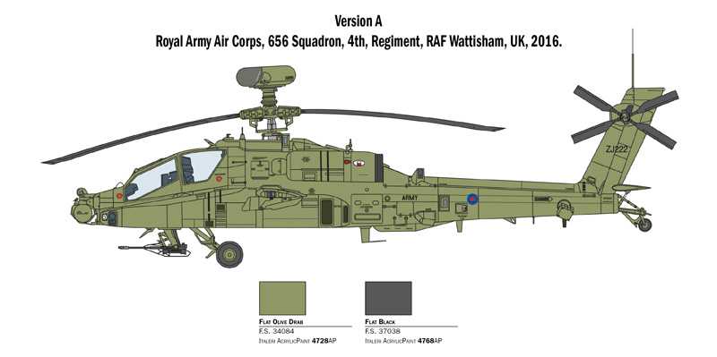 Model Kit vrtulník 2748 - AH-64D LONGBOW APACHE (1:48)