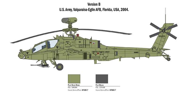 Model Kit vrtulník 2748 - AH-64D LONGBOW APACHE (1:48)