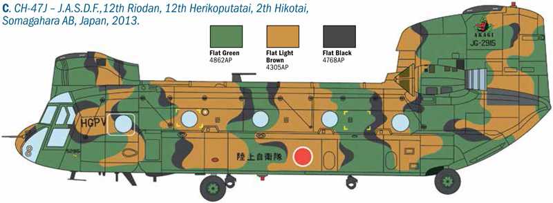Model Kit vrtulník 2779 - CHINOOK HC.2 CH-47F (1:48)