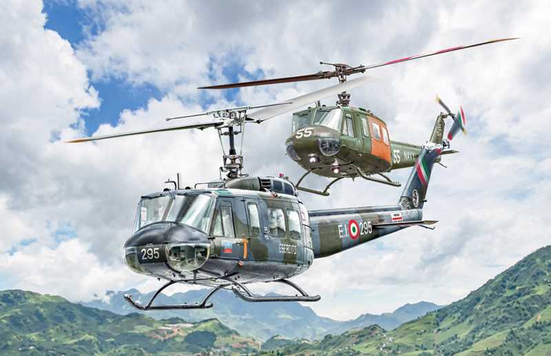 Model Kit vrtulník 2845 - AB.205 / UH-1D "SAR" (1:48)