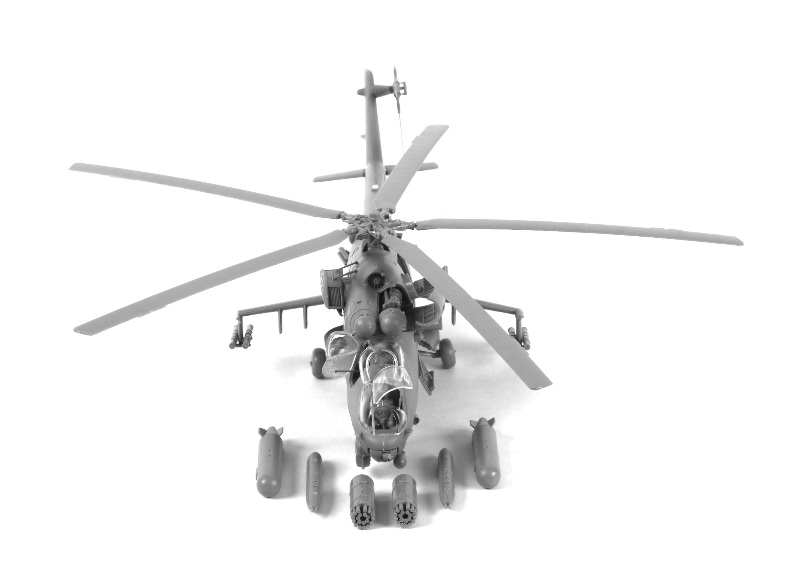 Model Kit vrtulník 7293 - MIL MI-24V/VP Hind E (1:72)