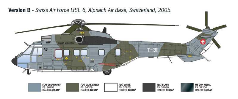 Model Kit vrtulník 91096 - AS332 Super Puma (1:72)