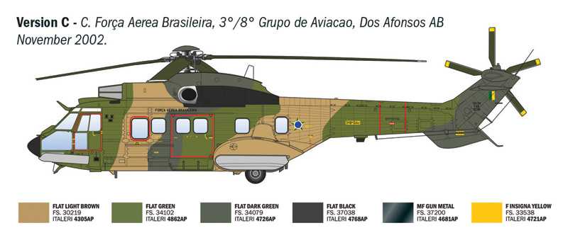Model Kit vrtulník 91096 - AS332 Super Puma (1:72)