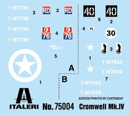 Model Set tank 75004 - Cromwell Mk. IV (1:56)