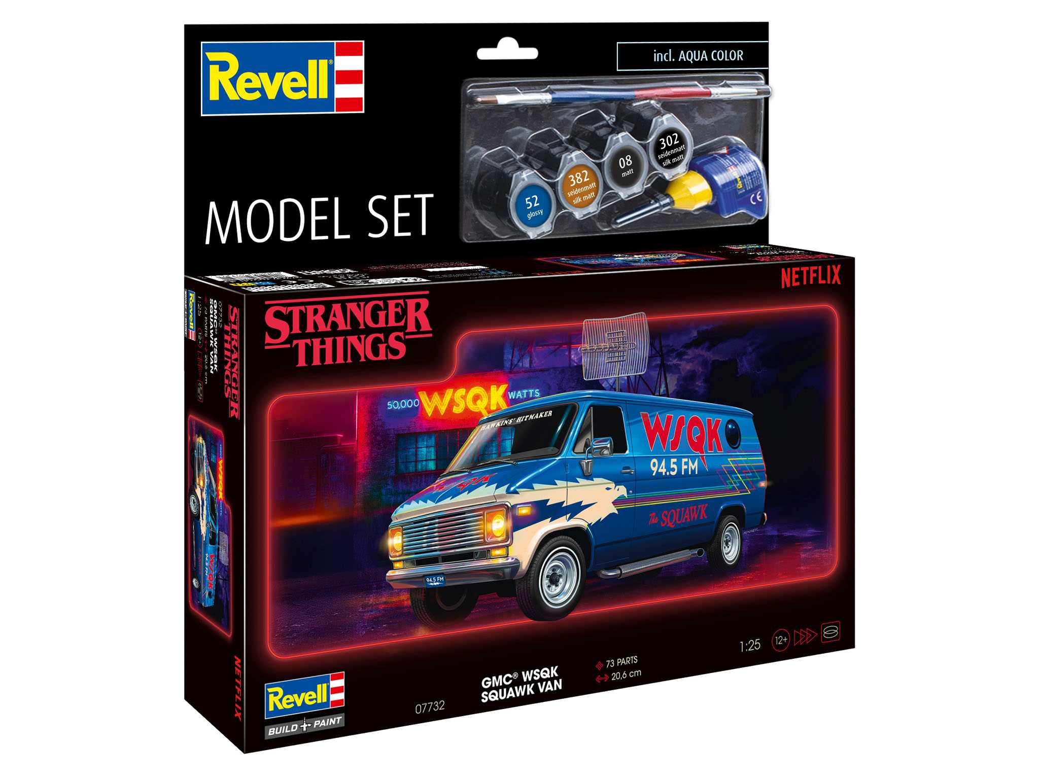 ModelSet STRANGER THINGS auto 67732 - GMC® WSQK Squawk Van (1:25)