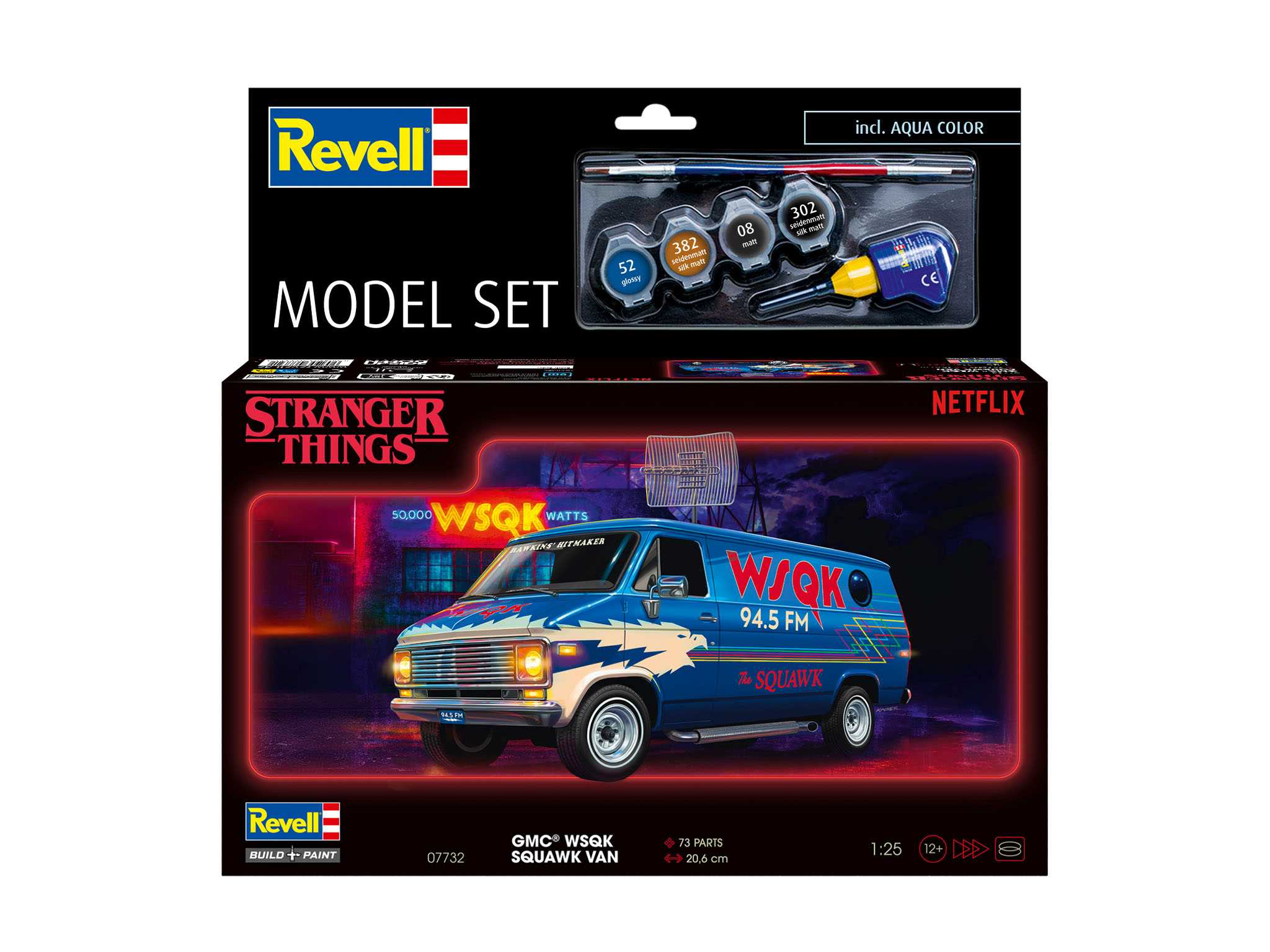 ModelSet STRANGER THINGS auto 67732 - GMC® WSQK Squawk Van (1:25)