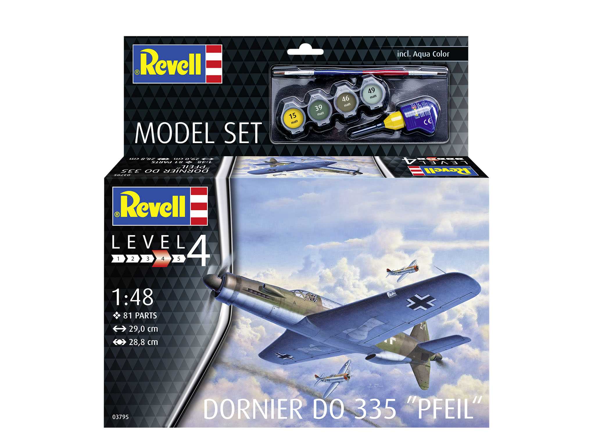 ModelSet letadlo 63795 - Do335 Pfeil (1:48)