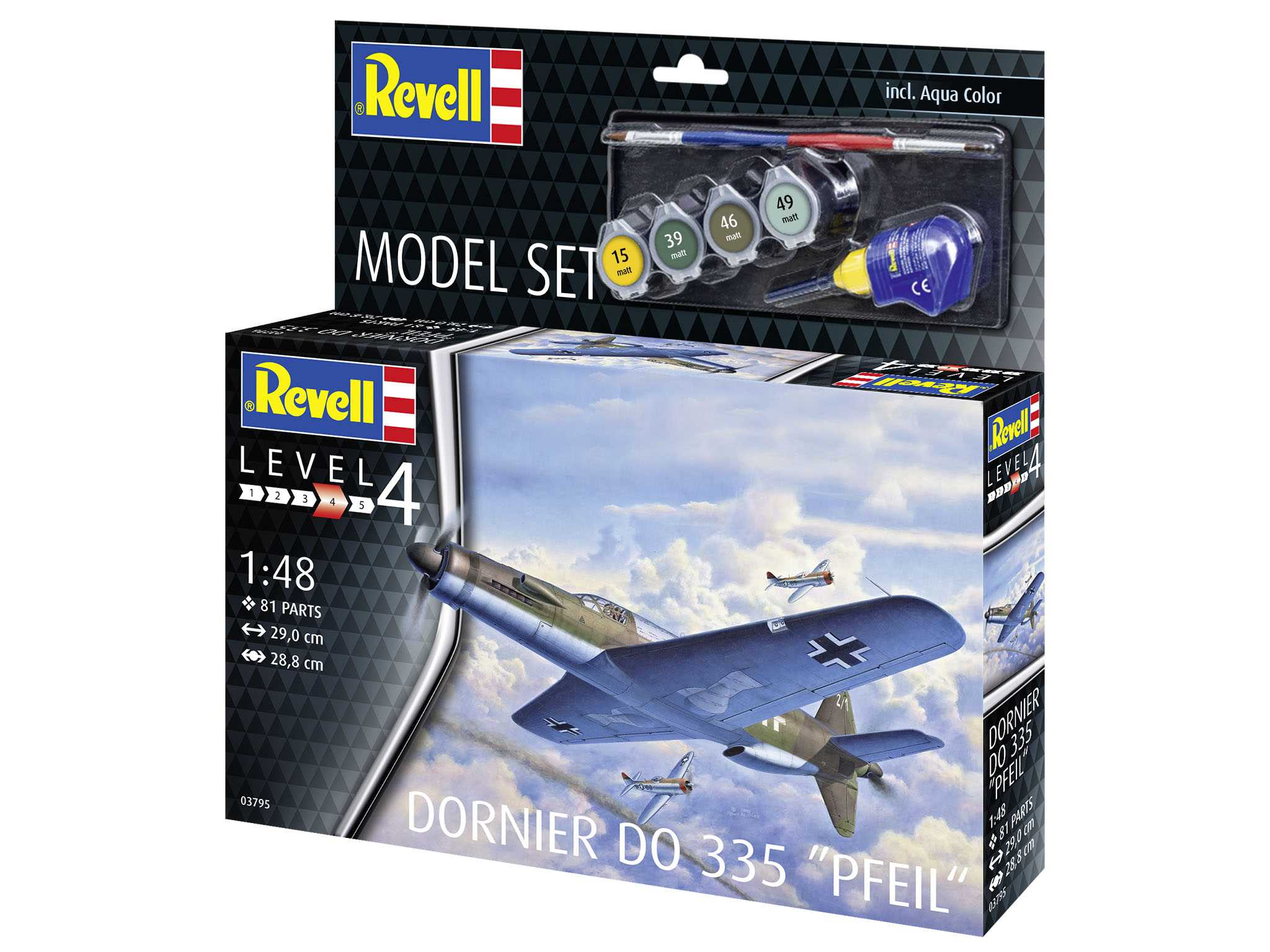 ModelSet letadlo 63795 - Do335 Pfeil (1:48)
