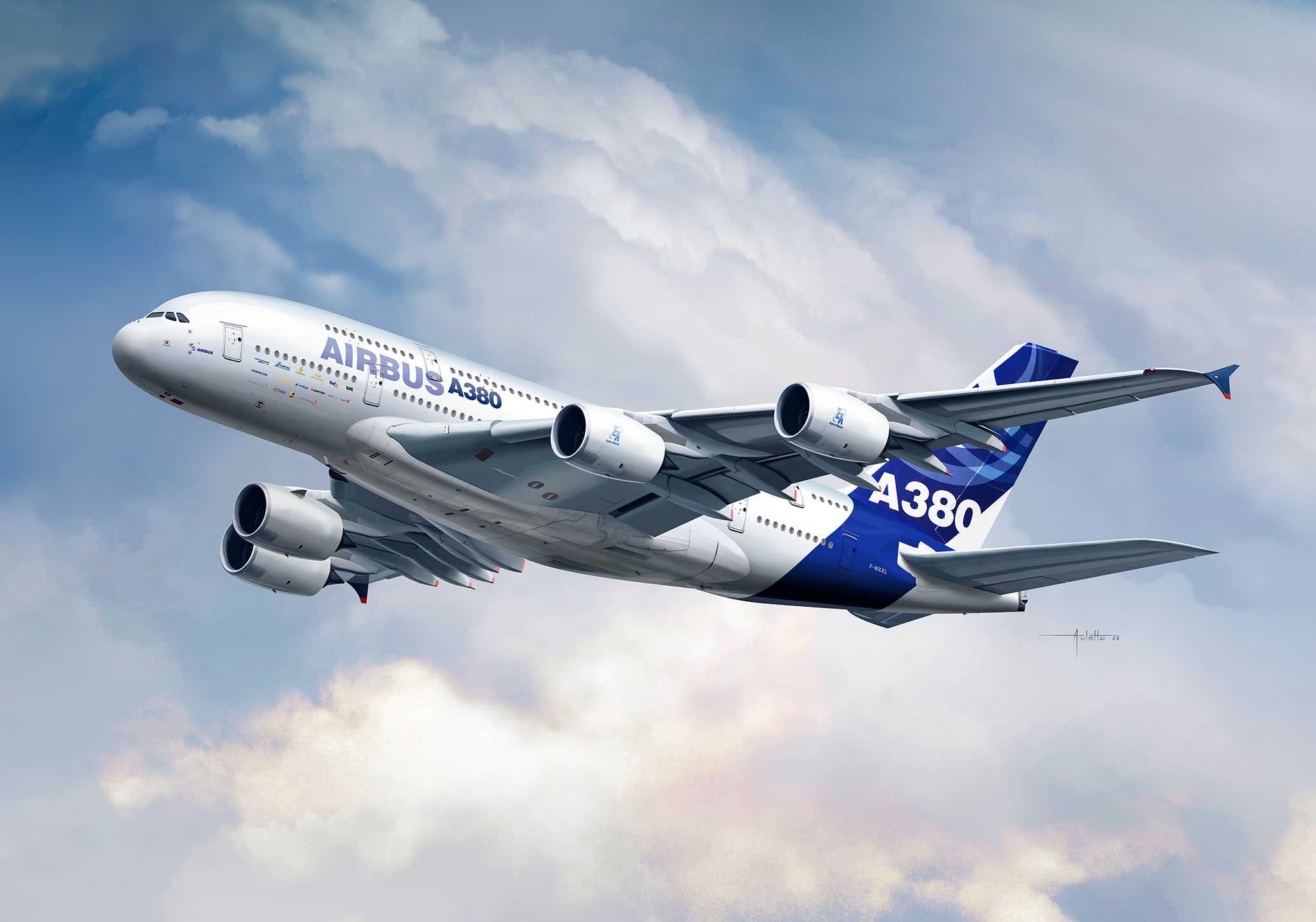 ModelSet letadlo 63808 - Airbus A380 (1:288)