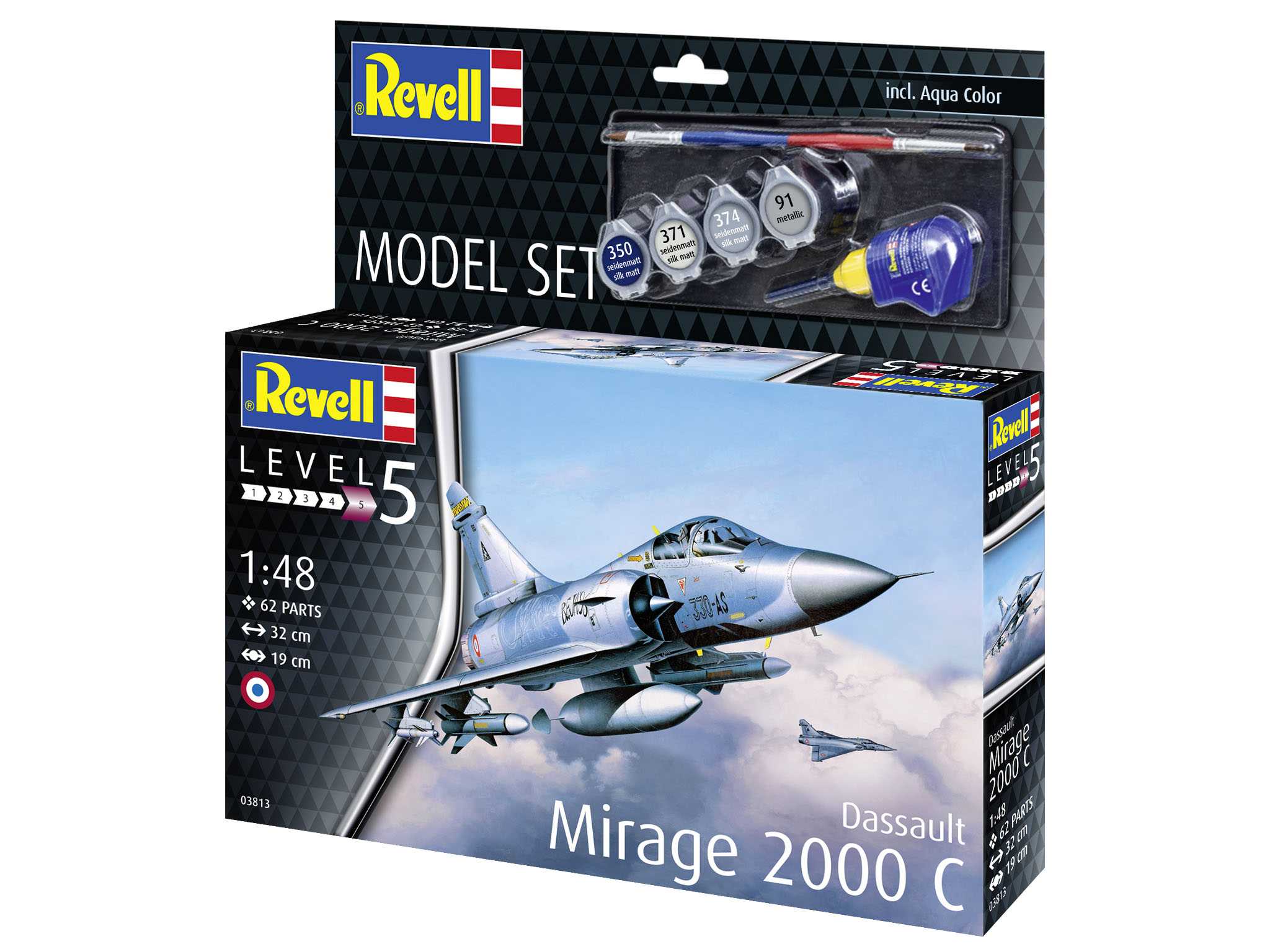 ModelSet letadlo 63813 - Dassault Mirage 2000C (1:48)