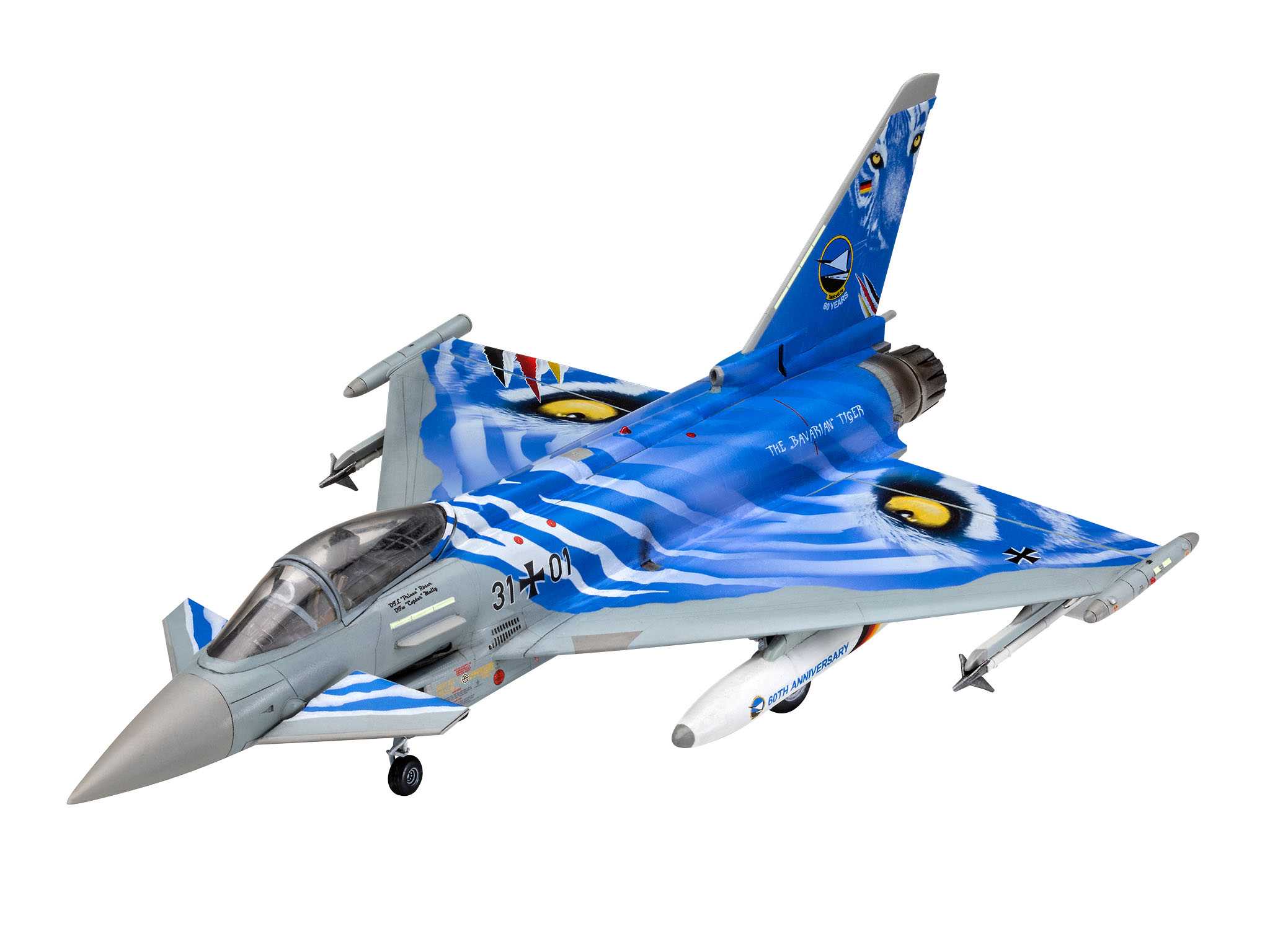 ModelSet letadlo 63818 - Eurofighter Typhoon"Bavarian Tiger 2021" (1:72)