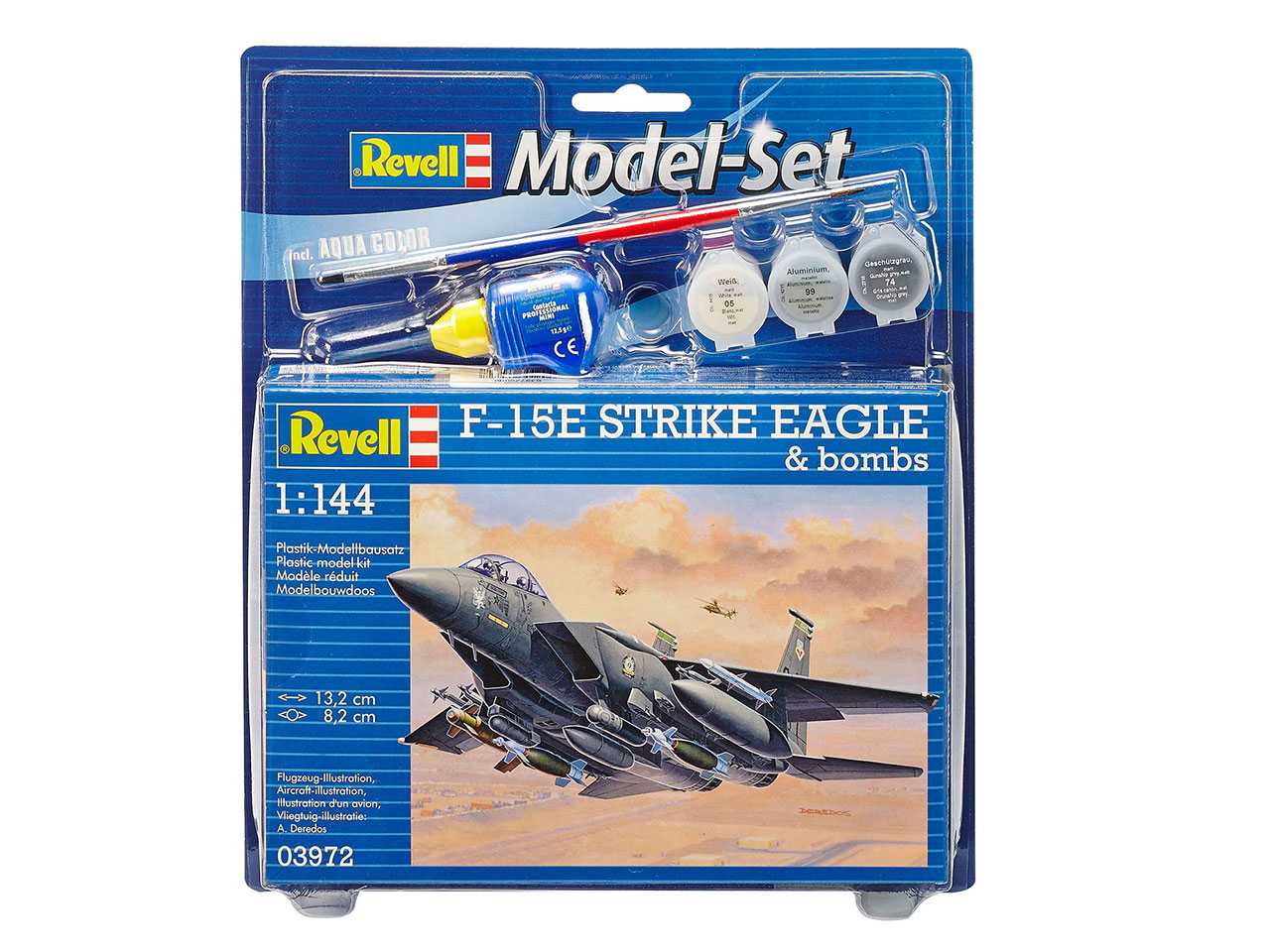 ModelSet letadlo 63972 - F-15E Strike Eagle & bombs (1:144)