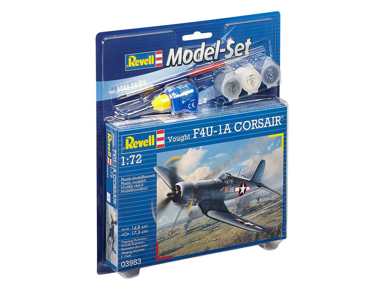 ModelSet letadlo 63983 - Vought F4U-1A Corsair (1:72)
