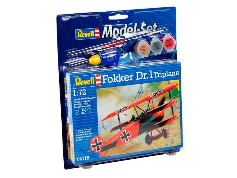 ModelSet letadlo 64116 - FOKKER DR.1Triplane (1:72)