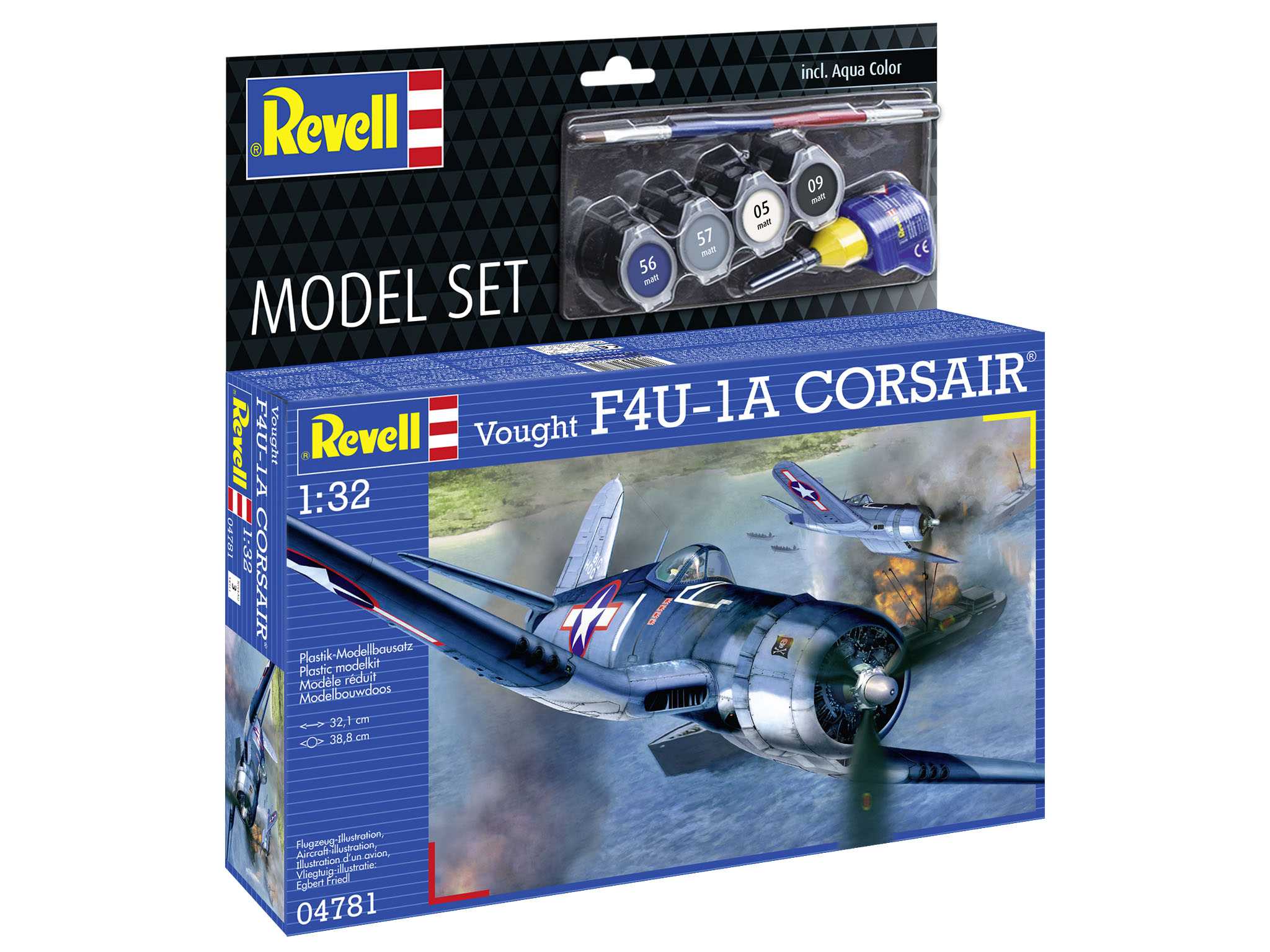 ModelSet letadlo 64781 - Vought F4U-1A Corsair (1:32)